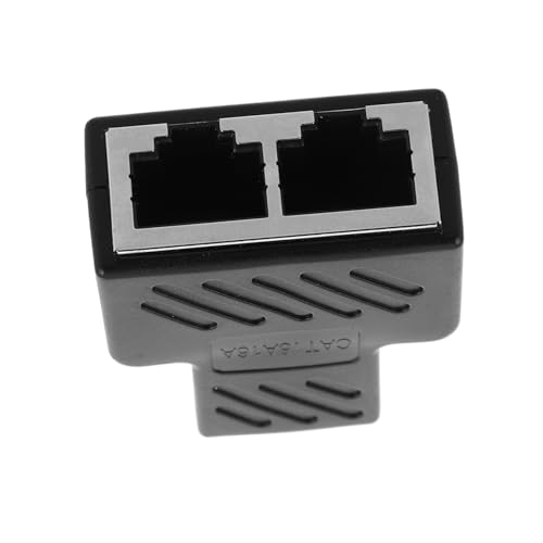 iplusmile Netzwerkkabelverbinder Internetkabel Splitter Antennensplitter Antennenkombinierer Drahtsplitter Typ A Splitter Netzwerkanschluss Buchsensplitter Für Ethernet Kabel PVC Schwarz von iplusmile