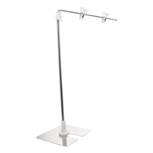 iplusmile Plakatständer in L-Form verstellbarer Ständer Stand nicht Gestell Schreibtisch Poster staffelei Verstellbarer Plakatständer Einstellbarer Anzeigeständer Rostfreier Stahl Silber von iplusmile