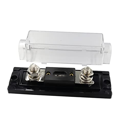 iplusmile Sicherungsblockbox Anl Sicherungshalter Für Kfz Hochtemperaturbeständiges Material Transparente Abdeckung Überlastschutz Für Autos Wohnmobile Boote von iplusmile