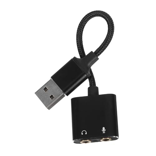 iplusmile Soundkartenkonverter Kopfhörerkonverter Jack Plug Converter USB-Audio-Splitter Audioausgangsadapter Audio -Stereo -Adapter Kopfhörer-Splitter für Computer PVC Black iplusmile Soundkartenkonverter Kopfhörerkonverter Jack Plug Converter USB-Audio-Splitter Audioausgangsadapter Audio -Stereo -Adapter Kopfhörer-Splitter für Computer PVC Black von iplusmile