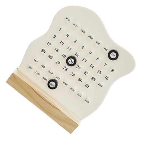 iplusmile Tischkalender aus Holz Kreatives Schreibtischornament mit Robuster Konstruktion Minimalistisch für Büro und Zuhause Manuelle Datumsanpassung iplusmile Tischkalender aus Holz Kreatives Schreibtischornament mit Robuster Konstruktion Minimalistisch für Büro und Zuhause Manuelle Datumsanpassung von iplusmile