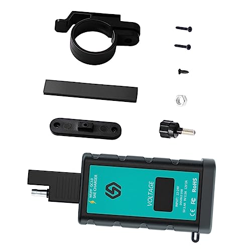iplusmile 1satz Motorcycle USB Charger Mit Voltmeter Schnelles Ladegerät Für Elektroroller Geeignet Für Motorräder Bikes von iplusmile