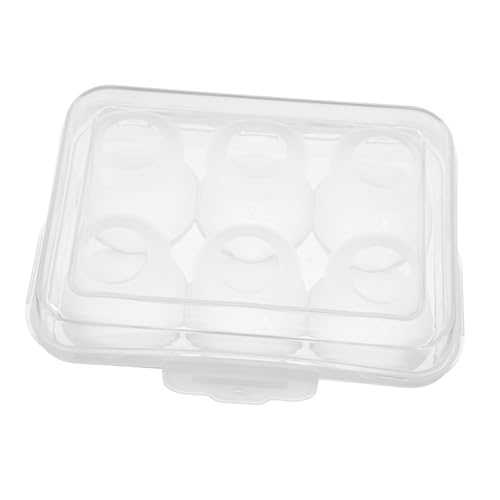 iplusmile Wiederverwendbarer Eierkarton Mit Deckel Tragbarer Stapelbarer Eierbehälter Für Kühlschrank Und Camping Antikollisions Ei Box Für Eier Transparent von iplusmile