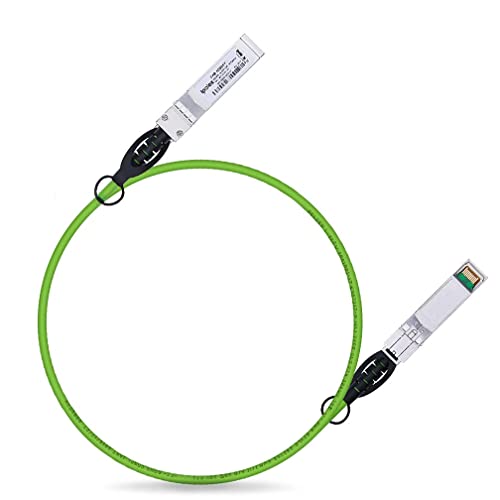 10G SFP+ Twinax Cable 2m (6.56ft), SFP Patch Cable, Direct Attach Copper(DAC) Passive Cable for Cisco SFP-H10GB-CU2M, Meraki, Ubiquiti UniFi UC-DAC-SFP+, Mikrotik and More(Color: Green) von ipolex