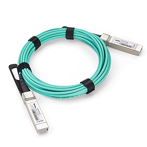 ipolex 10G SFP+ AOC Kabel - 10GBASE Aktives Optisches Kabel, OM3 MMF Direct Attach Glasfaserkabel mit SFP+ Anschlüssen, für Cisco SFP-10G-AOC20M, Ubiquiti UniFi, Mikrotik, D-Link usw. 15-m(49-ft) von ipolex