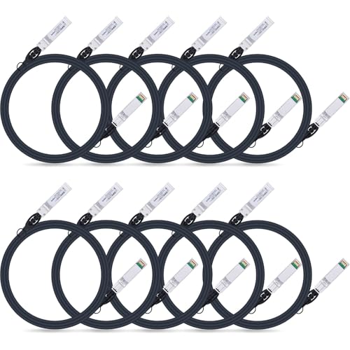 ipolex 10G SFP+ Kupferkabel, SFP+ DAC, 10GBASE-CU Direct Attach Kabel, 10Gb/s Passives Twinax Kabel Kompatibel für Cisco, Ubiquiti, Meraki, Mikrotik, Intel und mehr. 2-Meter, 10-Pack. ipolex 10G SFP+ Kupferkabel, SFP+ DAC, 10GBASE-CU Direct Attach Kabel, 10Gb/s Passives Twinax Kabel Kompatibel für Cisco, Ubiquiti, Meraki, Mikrotik, Intel und mehr. 2-Meter, 10-Pack. von ipolex