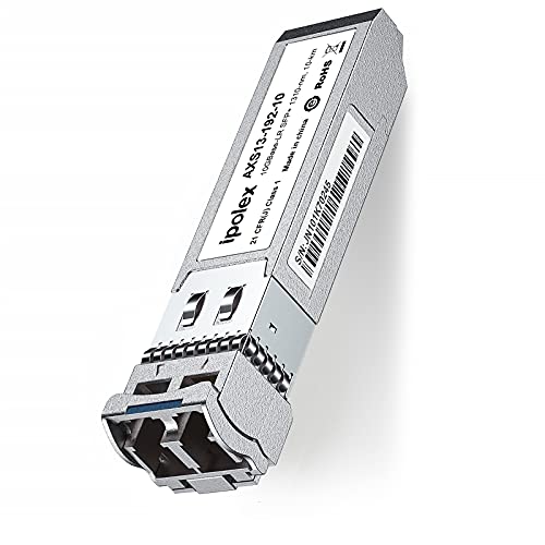 ipolex 10G SFP+ Transceiver, 10GBase-LR 1310nm 10km Singlemode LC Mini-Gbic Modul Kompatibel mit Intel E10GSFPSR. 2-Pack ipolex 10G SFP+ Transceiver, 10GBase-LR 1310nm 10km Singlemode LC Mini-Gbic Modul Kompatibel mit Intel E10GSFPSR. 2-Pack von ipolex