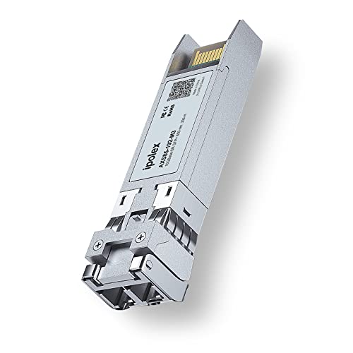 ipolex 10G SFP+ Transceiver, 10GBase-SR 850nm 300m Multimode LC Mini-Gbic Modul Kompatibel mit Ubiquiti UF-MM-10G, Cisco SFP-10G-SR, TP-Link TXM431-SR, Meraki, Netgear etc. 1-Pack von ipolex