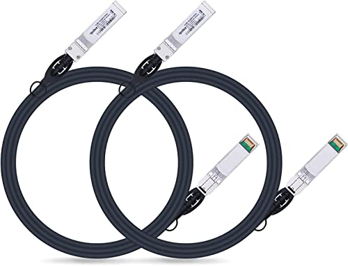 ipolex CAB-10GSFP-P2M-Cisco-IP-2pcs, 10G SFP+ Twinax Cable 2m (6.56ft), SFP Patch Cable, Direct Attach Copper(DAC) Passive Cable for Cisco SFP-H10GB-CU2M, Meraki, Ubiquiti UniFi UC-DAC-SFP+ von ipolex