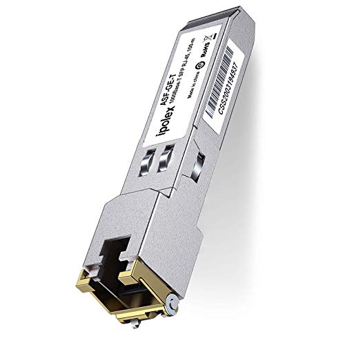ipolex Gigabit SFP to RJ45 Copper SFP Module, 1000Base-T Mini GBIC, 1.25G SFP to Ethernet Module, for Cisco GLC-T/SFP-GE-T, Meraki MA-SFP-1GB-TX, Ubiquiti UF-RJ45-1g, Fortinet and More von ipolex