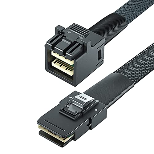 ipolex Internes Mini SAS HD SFF-8643 zu Mini SAS SFF-8087 Kabel, 0.5-Meter(1.6ft), faltbar, flexibel, 2-Pack von ipolex
