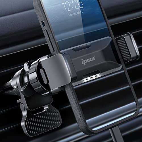 IPOW Elektrische Handyhalterung für Auto-Lüftungsschlitze mit automatischer Klemmung, große Handys und dicke Hülle freundlich, kompatibel mit iPhone, Samsung und allen Smartphones IPOW Elektrische Handyhalterung für Auto-Lüftungsschlitze mit automatischer Klemmung, große Handys und dicke Hülle freundlich, kompatibel mit iPhone, Samsung und allen Smartphones von ipow
