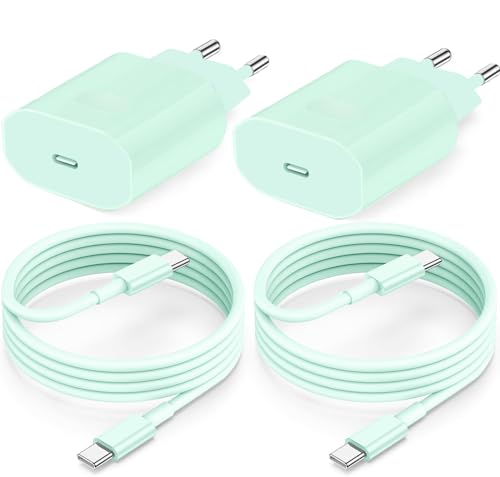 USB C Ladegerät Ladekabel für iPhone 16 15/16 15 Pro/16 15 Pro Max/16 15 Plus,2Pack 25W USB C Adapter Schnellladekabel für iPad Pro/Air 2024/10.Generation,Schnellladegerät Stecker mit 2M Kabel (Grün) USB C Ladegerät Ladekabel für iPhone 16 15/16 15 Pro/16 15 Pro Max/16 15 Plus,2Pack 25W USB C Adapter Schnellladekabel für iPad Pro/Air 2024/10.Generation,Schnellladegerät Stecker mit 2M Kabel (Grün) von ipremium