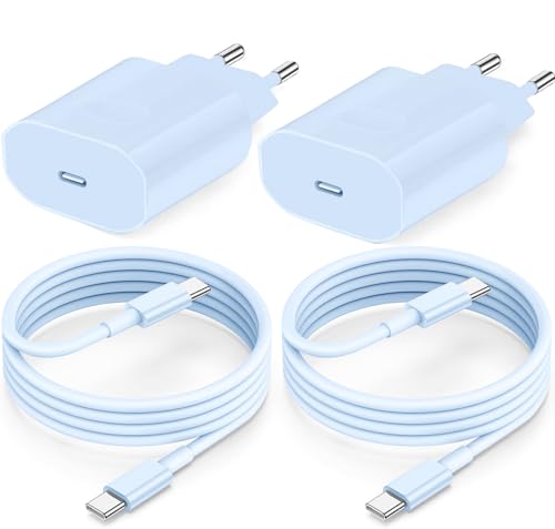 USB C Ladegerät Ladekabel für iPhone 16 15/16 15 Pro/16 15 Pro Max/16 15 Plus,2Pack 25W USB C Adapter Schnellladekabel für iPad Pro/Air 2024/10.Generation,Schnellladegerät Stecker mit 2M Kabel (Blau) USB C Ladegerät Ladekabel für iPhone 16 15/16 15 Pro/16 15 Pro Max/16 15 Plus,2Pack 25W USB C Adapter Schnellladekabel für iPad Pro/Air 2024/10.Generation,Schnellladegerät Stecker mit 2M Kabel (Blau) von ipremium