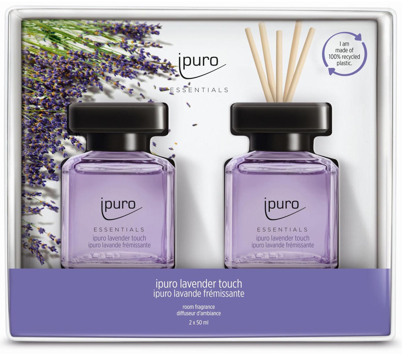 ipuro Raumduft Lavendel, Zitrusnoten, Blüten, Minze, Lavandin, Moschus 2x 50 ml von ipuro