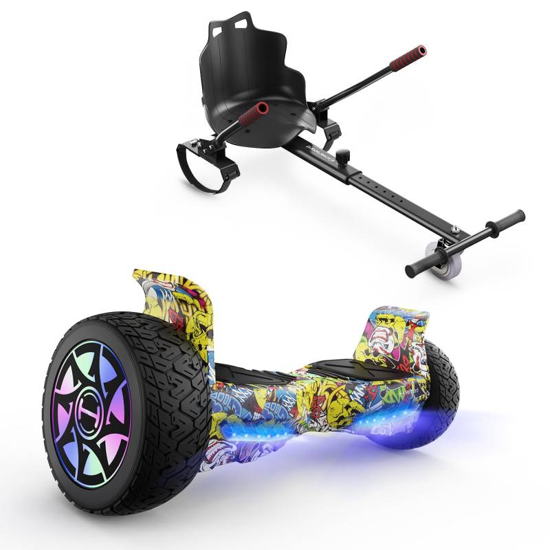 iHoverboard H8Pro/H8 LED Hoverboard Gelände 8.5" von iscooterglobalde