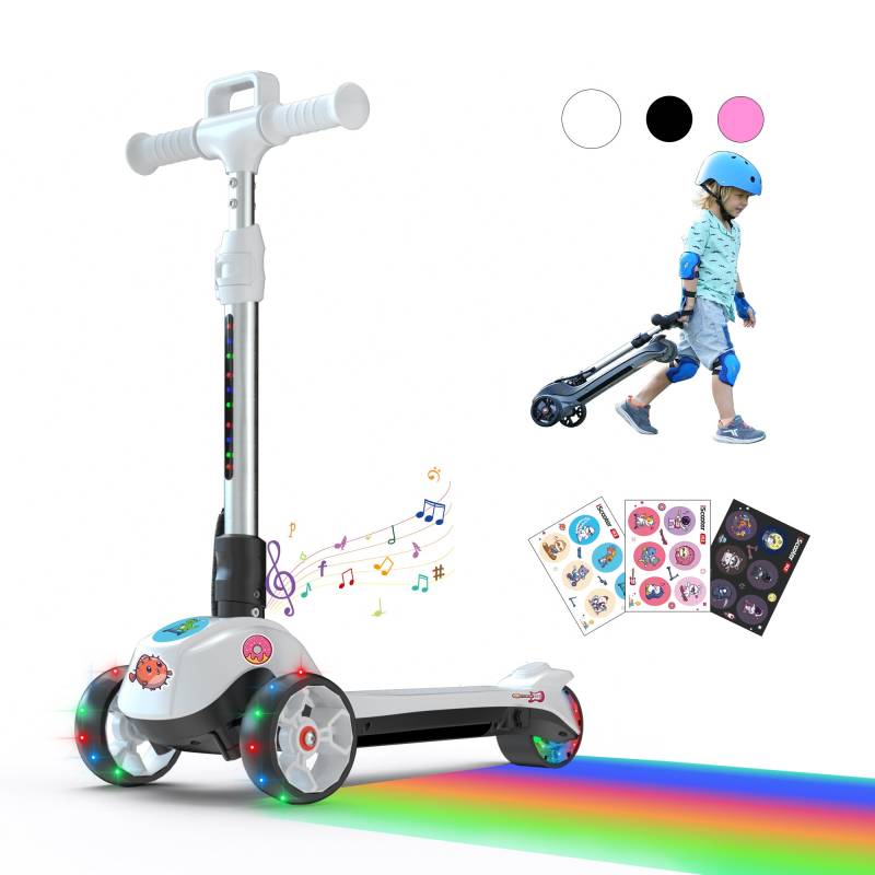 iScooter iK2 Kinderroller mit leuchtenden Rädern von iscooterglobalde