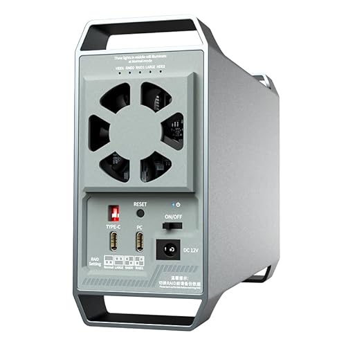 ISHEEP 2-Bay Festplattengehäuse mit RAID für Externe SATA-Festplatten, USB 3.1 Gen2 Typ C, RAID 0/1/Large/Normal für 3,5-Zoll-Festplatten, unterstützt bis zu 36 TB. K35282C. ISHEEP 2-Bay Festplattengehäuse mit RAID für Externe SATA-Festplatten, USB 3.1 Gen2 Typ C, RAID 0/1/Large/Normal für 3,5-Zoll-Festplatten, unterstützt bis zu 36 TB. K35282C. von isheep