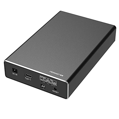 ISHEEP Externes RAID-Gehäuse für 2X 2,5" SATA SSD/HDD - USB 3.2 Gen2, USB-C und USB-A, Aluminium, RAID 0/1 (K25272C) von isheep