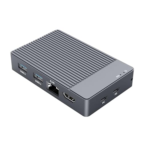 ISHEEP Hub USB-C mit M.2 NVMe Gehäuse, 10-in-1 4K HDMI, USB 3.1*2, PD100W, Mikro 3,5 mm, Ethernet, SD/TF Kartenleser, USB-C 3.1 Gehäuse aus Aluminiumlegierung für M.2 PCIe NVMe und SATA SSD ISHEEP Hub USB-C mit M.2 NVMe Gehäuse, 10-in-1 4K HDMI, USB 3.1*2, PD100W, Mikro 3,5 mm, Ethernet, SD/TF Kartenleser, USB-C 3.1 Gehäuse aus Aluminiumlegierung für M.2 PCIe NVMe und SATA SSD von isheep