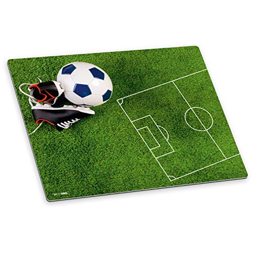 itenga Schreibtischunterlage Fußball Fußballfeld abwischbar rutschfest glatt Kunststoff von itenga