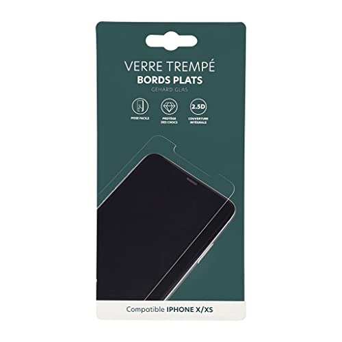itense - Flaches gehärtetes Glas – kompatibel mit iPhone X/XS – Flache Kanten – schützt vor Stößen und Kratzern – einfach anzubringen – vollständige Abdeckung – Reinigungsset im Lieferumfang enthalten itense - Flaches gehärtetes Glas – kompatibel mit iPhone X/XS – Flache Kanten – schützt vor Stößen und Kratzern – einfach anzubringen – vollständige Abdeckung – Reinigungsset im Lieferumfang enthalten von itense