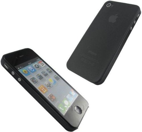 itronik® 0,35mm Ultra Slim Flacher Bumper - die dünnste Flexible Schutzhülle für Apple iPhone 4 4G 4S - Bumpers Case Hülle Schale Schutz Tasche - schwarz Black von itronik