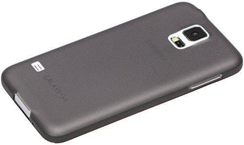 itronik® 0,35mm Ultra Slim Flacher Bumper - die dünnste Flexible Schutzhülle für Samsung Galaxy S5 Mini SM-G800 - Bumpers Case Hülle Schale Schutz Tasche - schwarz transparent durchsichtig von itronik