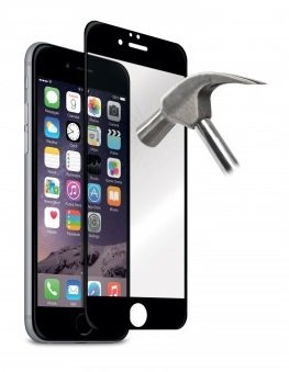 itronik® 9H Hartglas für Apple iPhone 6 6S 7 8 (4,7") / Displayschutzglas/Display Schutz Folie/Schutzglas/Echte Glas/Verbundenglas/Glasfolie - schwarz von itronik