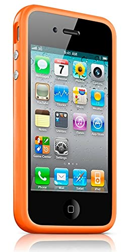 itronik® Bumper Schutzhülle kompatibel mit iPhone 4 und 4s orange von itronik