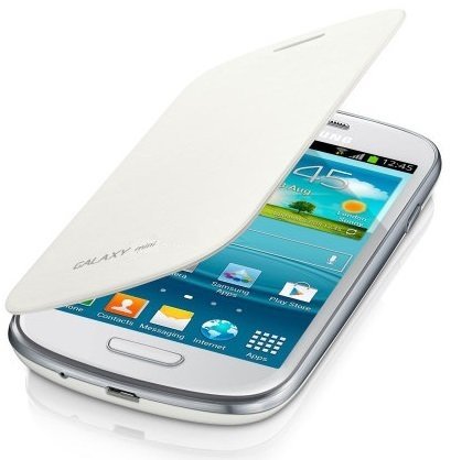itronik® Flip Cover Schützende Display-Klappe für Samsung Galaxy S3 SIII Mini I8910 Weiss von itronik