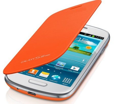 itronik® Flip Cover Schützende Display-Klappe für Samsung Galaxy S3 SIII Mini I8910 orange von itronik