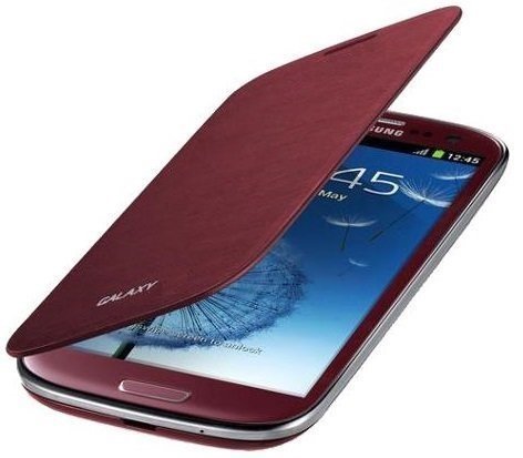 itronik® Flip Cover Schützende Display-Klappe für Samsung Galaxy S3 SIII Mini I8910 rot von itronik