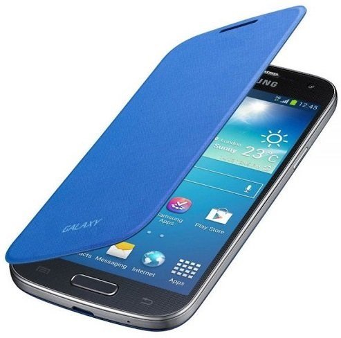 itronik® Flip Cover Schützende Display-Klappe für Samsung Galaxy SIV S4 Mini I9195 blau von itronik
