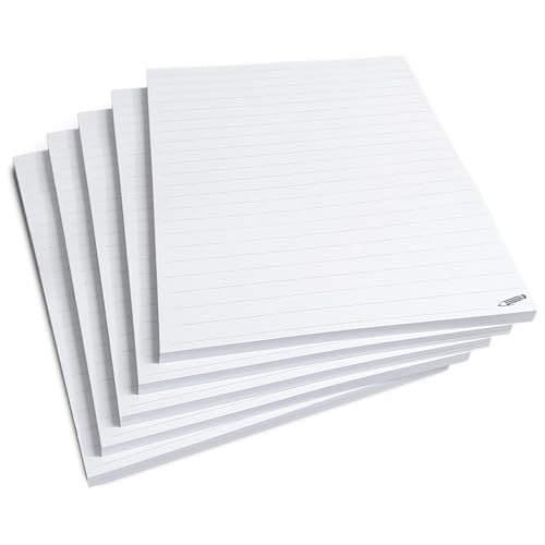 iulias Freude schenken! Notizblock A5 liniert I Spar-Set 5 Blöcke DIN A 5 I 50 Blatt je Block I abreißbar I 80g/m² Papier weiß I Schreibblock, Notizen, Gedanken, Schule von iulias Freude schenken!