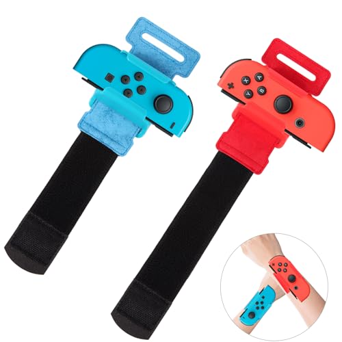 Armband für Just Dance 2024 2023 2022 und für Zumba, iulrtba Verstellbare Elastische Armbänder für Switch & Switch OLED Controller, 2 Stück Bänder Erwachsene und Kinder, Blau und Rot Armband für Just Dance 2024 2023 2022 und für Zumba, iulrtba Verstellbare Elastische Armbänder für Switch & Switch OLED Controller, 2 Stück Bänder Erwachsene und Kinder, Blau und Rot von iulrtba