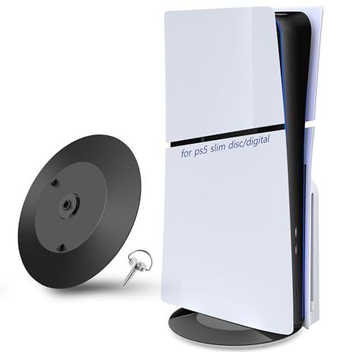 Vertikaler Standfuß für PS5 Pro/PS5 Slim Zubehör mit Anti-Rutsch Pads, Upgraded Vertikale Ständer für PS5 Pro/PS5 Slim Disc & Digital,Standfuß Halterungmit Schraube für PS5 Slim,Nicht für PS5,Schwarz Vertikaler Standfuß für PS5 Pro/PS5 Slim Zubehör mit Anti-Rutsch Pads, Upgraded Vertikale Ständer für PS5 Pro/PS5 Slim Disc & Digital,Standfuß Halterungmit Schraube für PS5 Slim,Nicht für PS5,Schwarz von iulrtba