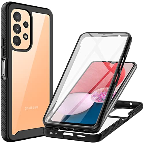 ivencase für Samsung Galaxy A13 4G Hülle (Nicht für A13 5G), Handyhülle Samsung A13, 360 Grad TPU Robust Bumper Case Mit Eingebautem Displayschutz, Stoßfest Kratzfeste Schutzhülle Cover von ivencase