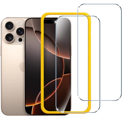 ivoler 2 Stück Schutzfolie für iPhone 16 Pro Max 6.9 Zoll, Panzer Schutz Glas Folie Displayschutz mit Einfaches Installationswerkzeug, 9H Härte, HD Klar, Anti-Kratz, Anti-Bläschen, Anti-Stoßfest ivoler 2 Stück Schutzfolie für iPhone 16 Pro Max 6.9 Zoll, Panzer Schutz Glas Folie Displayschutz mit Einfaches Installationswerkzeug, 9H Härte, HD Klar, Anti-Kratz, Anti-Bläschen, Anti-Stoßfest von ivoler