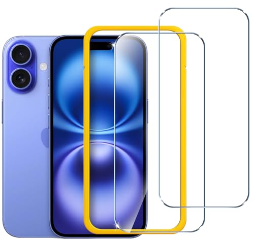 ivoler 2 Stück Schutzfolie für iPhone 16 / iPhone 15 6.1 Zoll, Panzer Schutz Glas Folie Displayschutz mit Einfaches Installationswerkzeug, 9H Härte, HD Klar, Anti-Kratz, Anti-Bläschen, Anti-Stoßfest ivoler 2 Stück Schutzfolie für iPhone 16 / iPhone 15 6.1 Zoll, Panzer Schutz Glas Folie Displayschutz mit Einfaches Installationswerkzeug, 9H Härte, HD Klar, Anti-Kratz, Anti-Bläschen, Anti-Stoßfest von ivoler