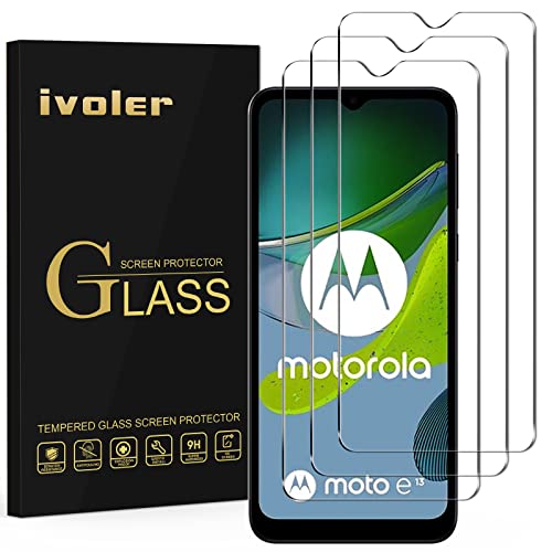 ivoler 3 Stück Schutzglas Schutzfolie für TCL 40 NxtPaper 5G / Motorola Moto E13 / Honor X6a / X5 Plus, 9H Härte Schutz Glas, HD Klar Displayschutzfolie, Anti-Kratz Folie, Anti-Bläschen von ivoler