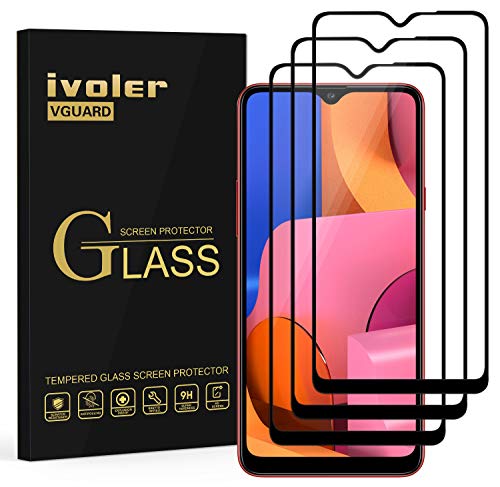 ivoler 3 Stücke Schutzfolie für Samsung Galaxy A20s, [Volle Bedeckung] Schutzglas Folie Hartglas Gehärtetem Glas für Samsung Galaxy A20s von ivoler