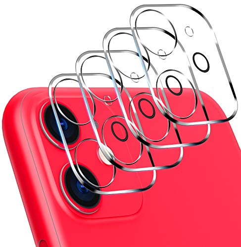 ivoler [4 Stücke] Schutzfolie für iPhone 11 Kamera, Dünnste Panzerglasfolie folie Displayschutzfolie Hartglas Gehärtetem Glas für iPhone 11 Kameraobjektiv von ivoler