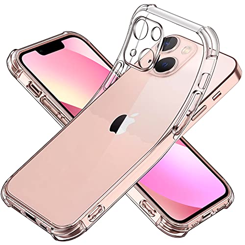 ivoler Klar Silikon Hülle Kompatibel mit iPhone 13 Mini 5.4 Zoll mit Stoßfest Schutzecken, Dünne Weiche Transparent Schutzhülle Flexible TPU Durchsichtige Handyhülle Kratzfest Case Cover von ivoler