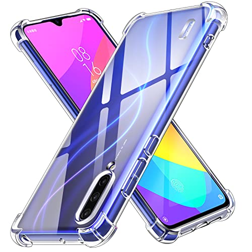 ivoler Klar Silikon Hülle für Xiaomi Mi 9 Lite mit Stoßfest Schutzecken, Dünne Weiche Transparent Schutzhülle Flexible TPU Durchsichtige Handyhülle Kratzfest Case Cover von ivoler