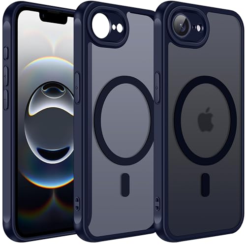 ivoler Matt Blau Magnetisch Hülle für iPhone 16e 6.1 Zoll, Kompatibel mit MagSafe, Militärnorm Sturzschutz Stoßfest Kratzfest Schutzhülle Dünn Flüssig Silikon Handyhülle Case ivoler Matt Blau Magnetisch Hülle für iPhone 16e 6.1 Zoll, Kompatibel mit MagSafe, Militärnorm Sturzschutz Stoßfest Kratzfest Schutzhülle Dünn Flüssig Silikon Handyhülle Case von ivoler