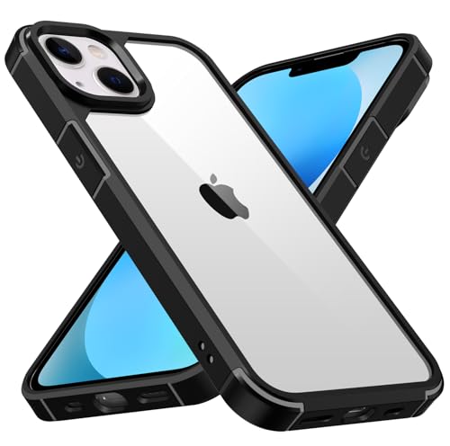 ivoler Nie Vergilbung Crystal Klar Hülle für iPhone 13 6.1 Zoll, Militärschutz Stoßfest Transparent Handyhülle Kratzfest Dünn Durchsichtige Schutzhülle Case Cover, Schwarz ivoler Nie Vergilbung Crystal Klar Hülle für iPhone 13 6.1 Zoll, Militärschutz Stoßfest Transparent Handyhülle Kratzfest Dünn Durchsichtige Schutzhülle Case Cover, Schwarz von ivoler