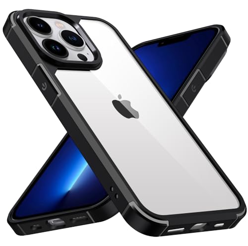 ivoler Nie Vergilbung Crystal Klar Hülle für iPhone 13 Pro Max 6.7 Zoll, Militärschutz Stoßfest Transparent Handyhülle Kratzfest Dünn Durchsichtige Schutzhülle Case Cover, Schwarz ivoler Nie Vergilbung Crystal Klar Hülle für iPhone 13 Pro Max 6.7 Zoll, Militärschutz Stoßfest Transparent Handyhülle Kratzfest Dünn Durchsichtige Schutzhülle Case Cover, Schwarz von ivoler