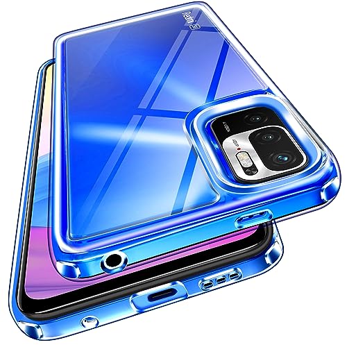 ivoler Nie Vergilbung Klar Hülle für Xiaomi Redmi Note 10 5G / Xiaomi Poco M3 Pro 5G, [Militärischer Schutz] Stoßfest Kratzfest Transparent Schutzhülle, Dünn Durchsichtige Handyhülle Case Cover von ivoler