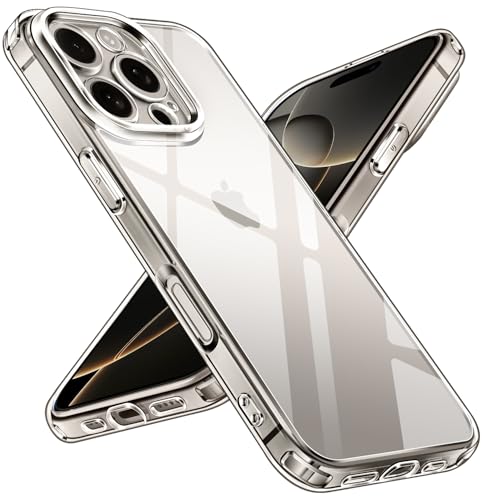 ivoler Nie Vergilbung Klar Hülle für iPhone 16 Pro Max, Militärstandard Stoßfest Transparent Schutzhülle Kratzfest Rückseite Handyhülle Dünn Durchsichtige Case Cover -TITANE ivoler Nie Vergilbung Klar Hülle für iPhone 16 Pro Max, Militärstandard Stoßfest Transparent Schutzhülle Kratzfest Rückseite Handyhülle Dünn Durchsichtige Case Cover -TITANE von ivoler